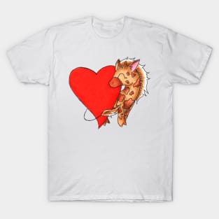 Heart Giraffe T-Shirt